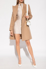 Balmain beige Wool double-breasted coat