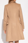 Balmain beige Wool double-breasted coat