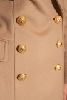 Balmain beige Wool double-breasted coat