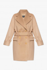 Balmain beige Wool coat