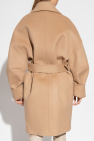 Balmain beige Wool coat