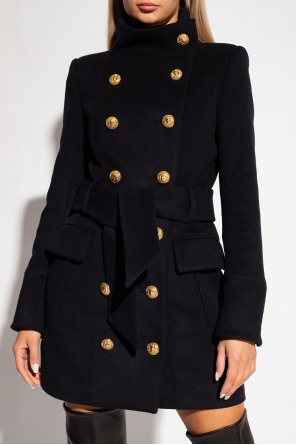 Balmain coat Short wool coat