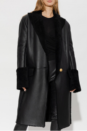 Balmain Oversize shearling coat