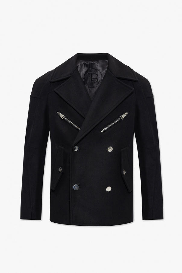 Balmain Cropped double-breasted coat