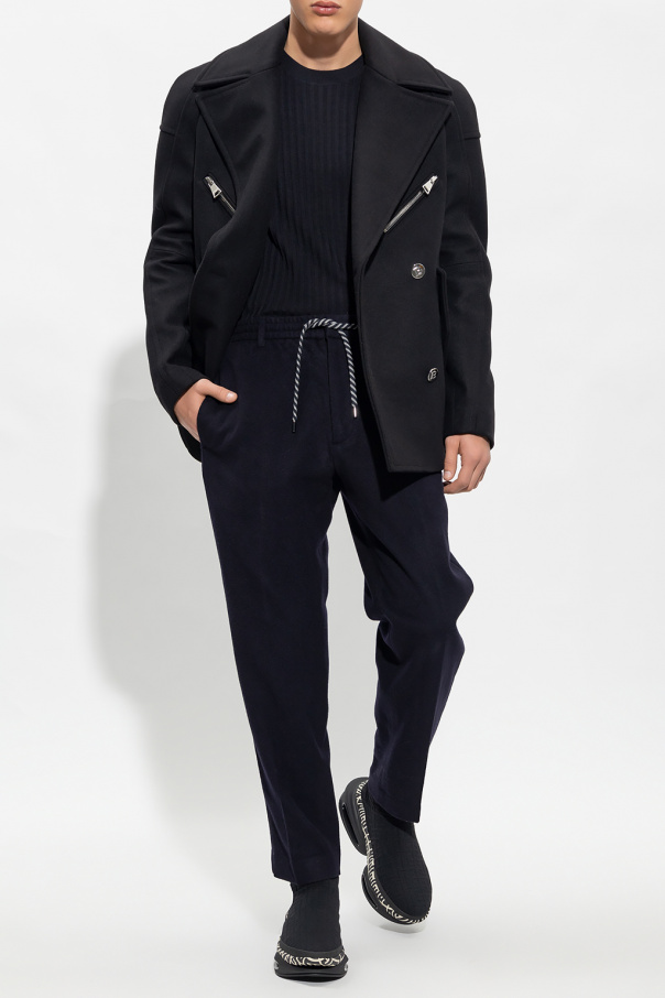 Balmain Cropped double-breasted coat
