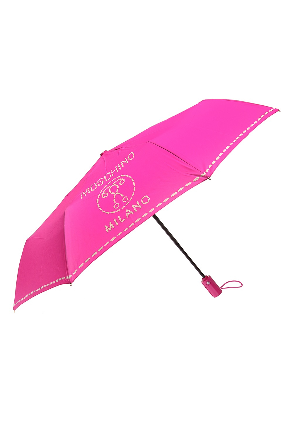 Moschino Folding Umbrella With Logo Womens Accessories Umbrellas 