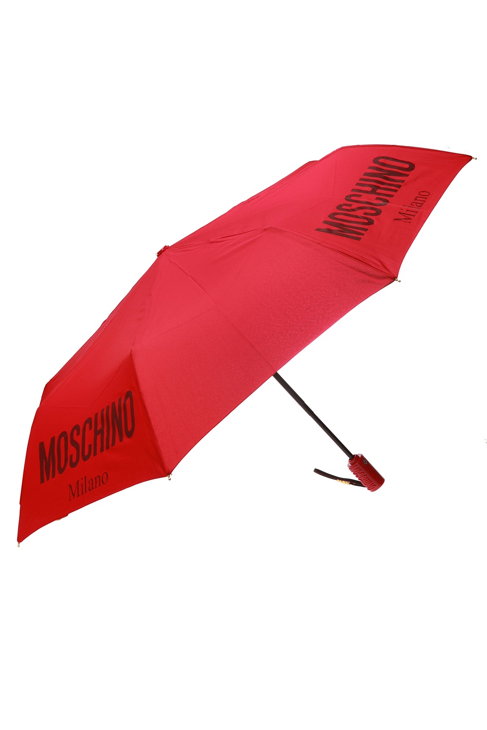 Womens Accessories Umbrellas Moschino Folding Umbrella With Logo in Red 