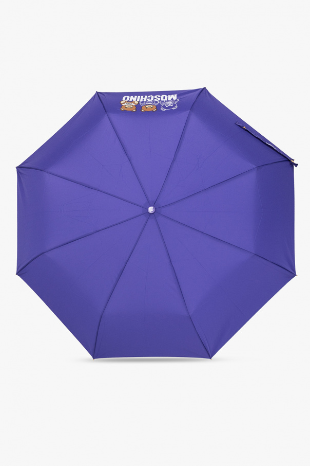 Moschino Składany parasol z dekoracyjną rączką