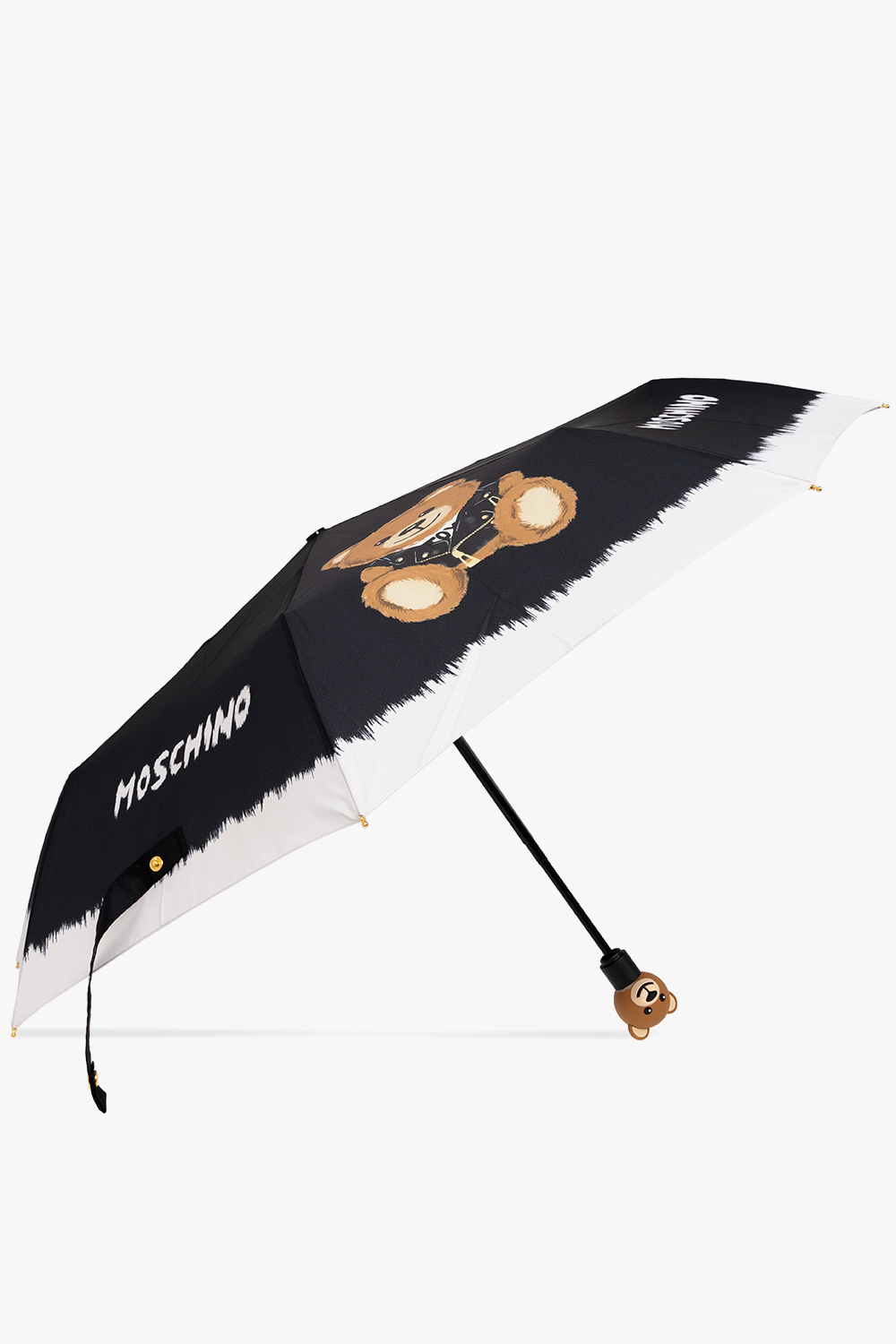 Moschino Folding umbrella with decorative handle