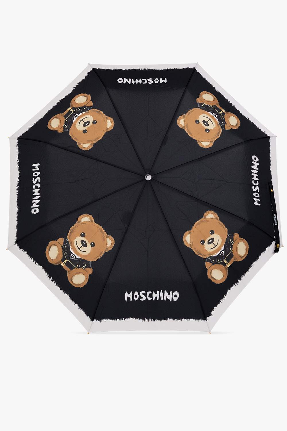 Moschino Folding umbrella with decorative handle