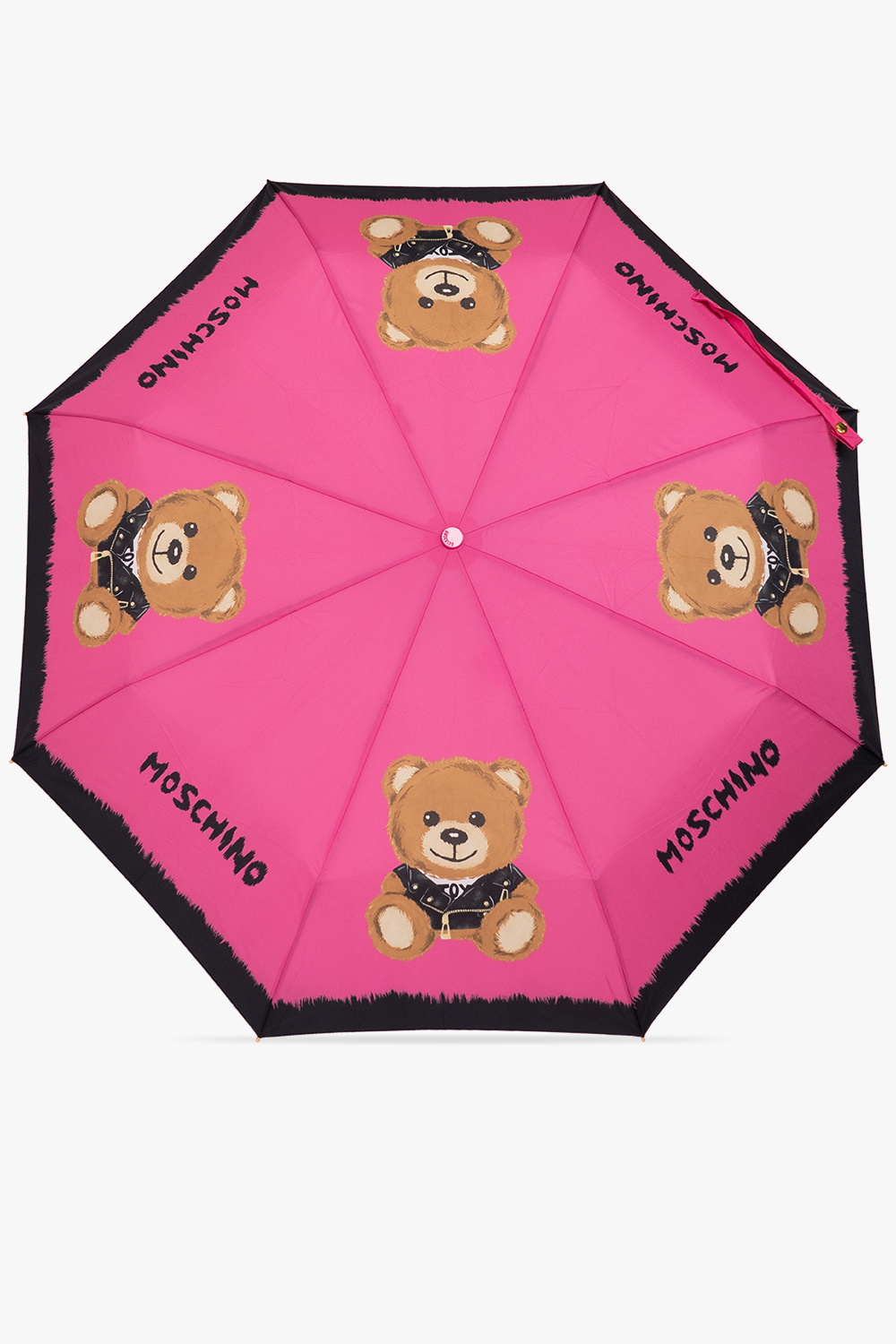 Moschino Folding umbrella with decorative handle