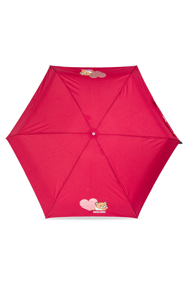 Moschino Faltbarer Regenschirm mit Logo