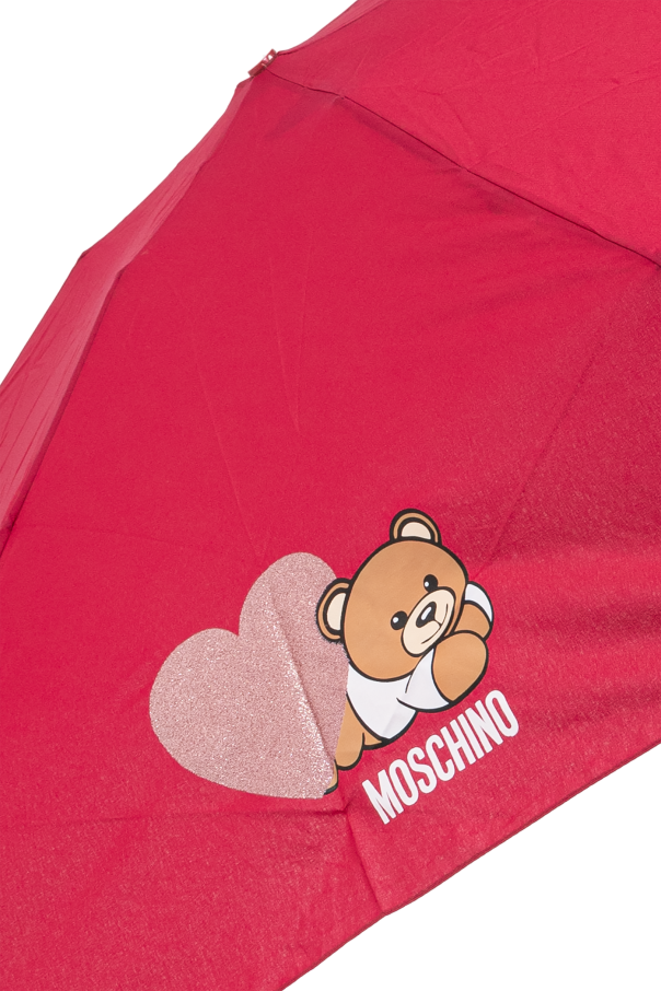 Moschino Faltbarer Regenschirm mit Logo