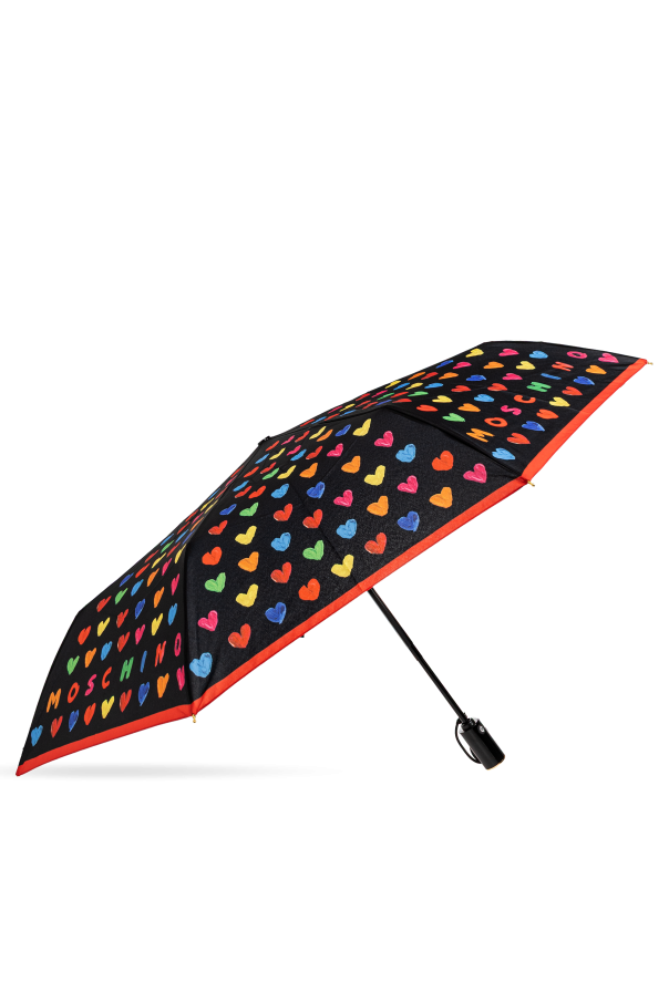 Folding umbrella with colorful print od Moschino