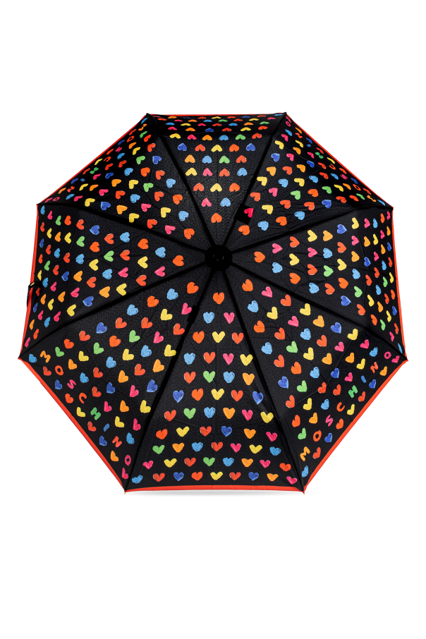 Moschino Folding umbrella with colourful print