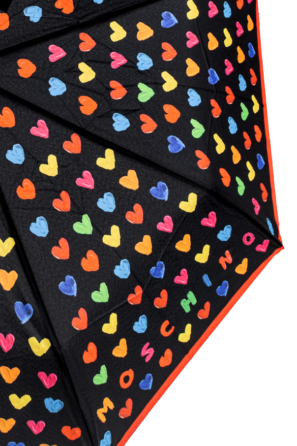Moschino Folding umbrella with colourful print