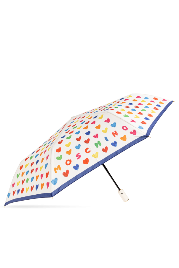 Folding umbrella with colorful print od Moschino