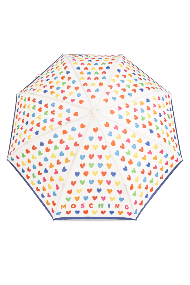 Moschino Folding umbrella with colourful print