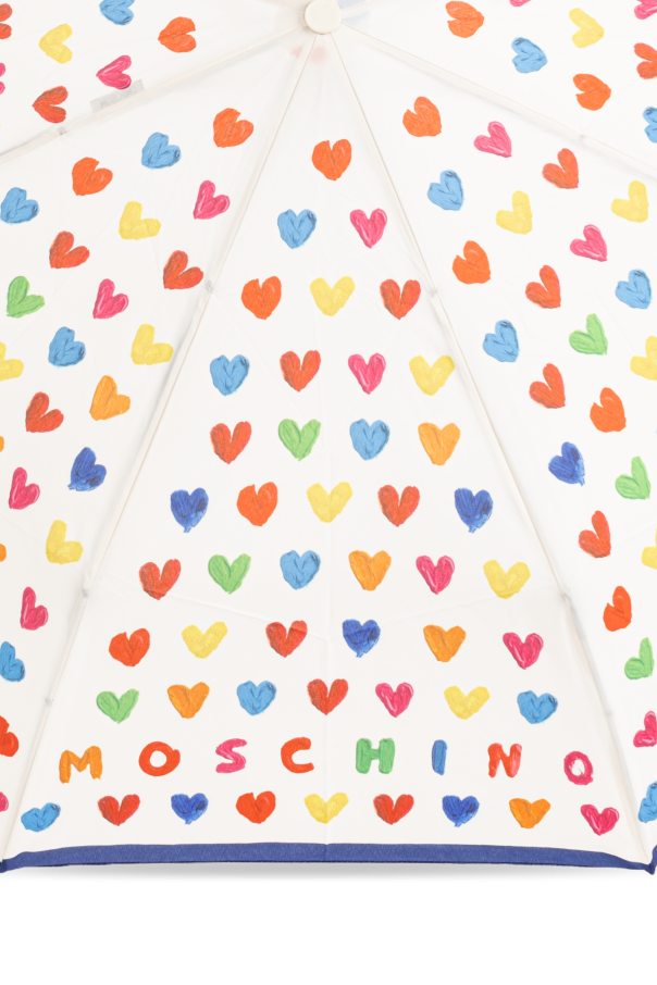 Moschino Folding umbrella with colourful print
