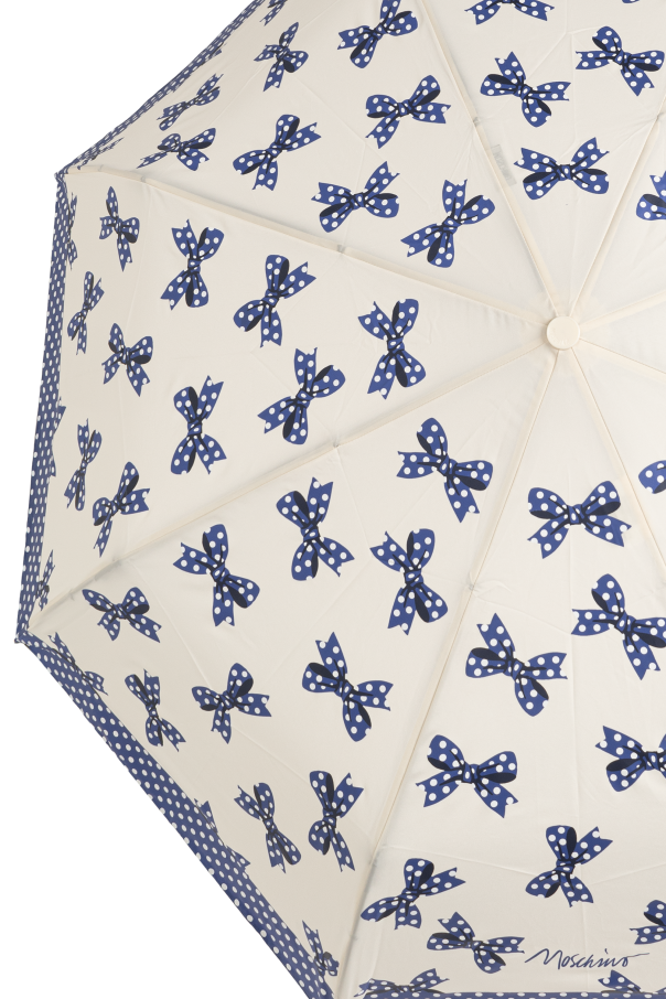 Moschino Paraguas plegable con estampado