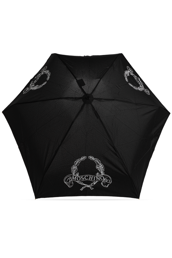 Moschino Paraguas pequeño plegable con logo
