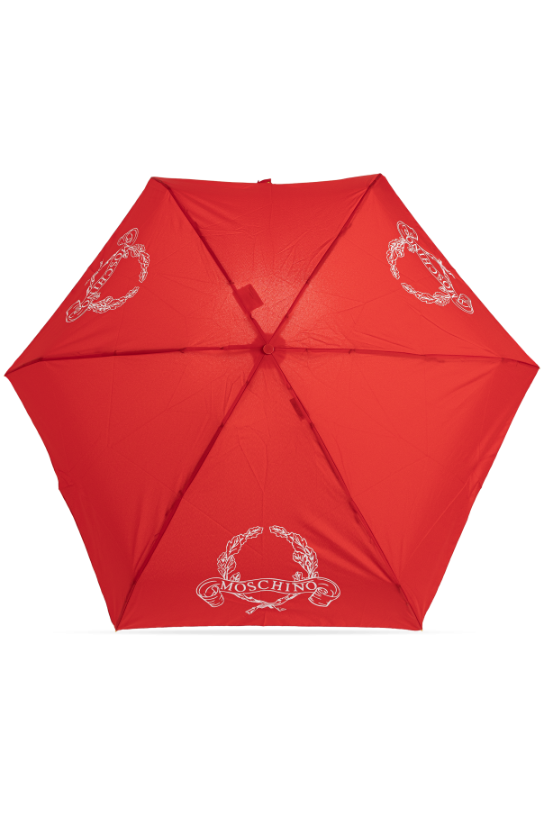 Moschino Paraguas plegable pequeño con logo