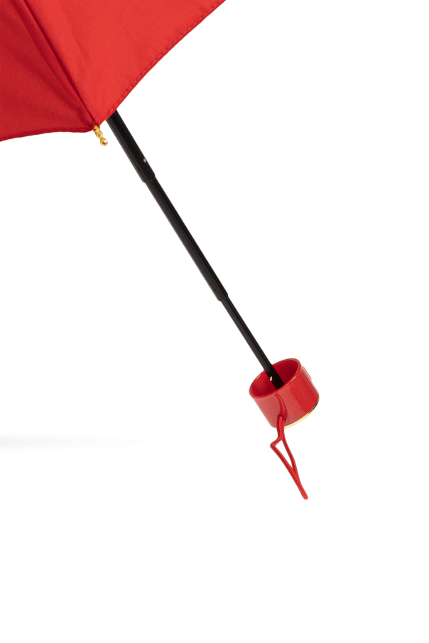 Moschino Paraguas plegable pequeño con logo