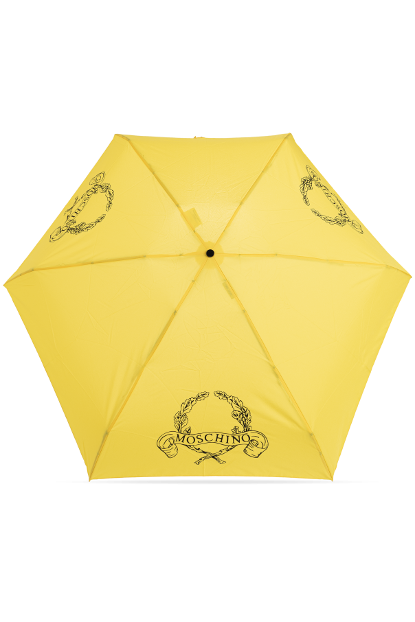 Moschino Paraguas plegable pequeño con logo