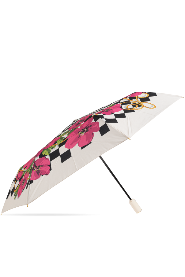 Folding umbrella with floral motif od Moschino