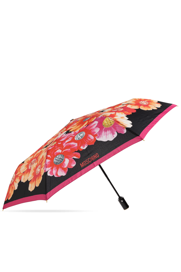 Folding umbrella with floral motif od Moschino