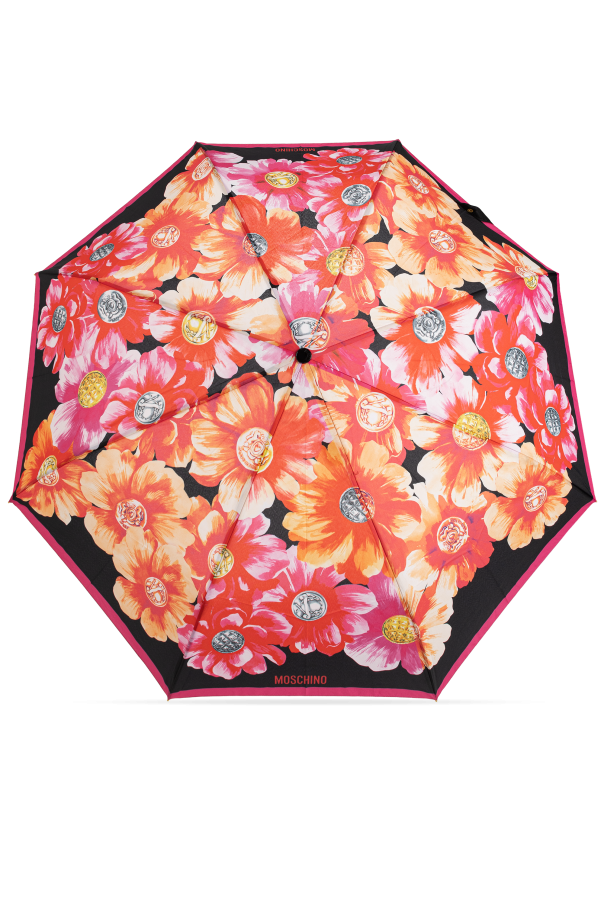Moschino Paraguas plegable con motivo floral