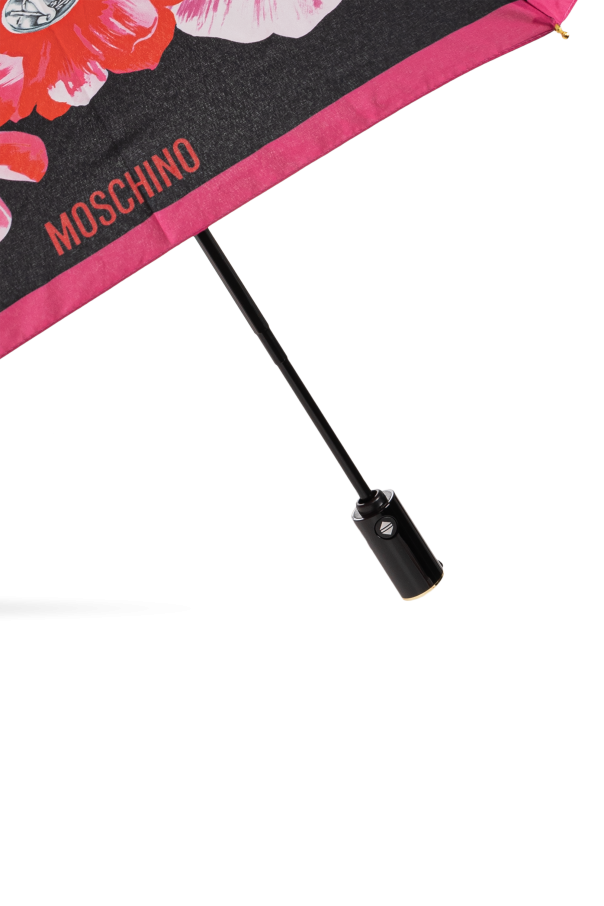 Moschino Paraguas plegable con motivo floral