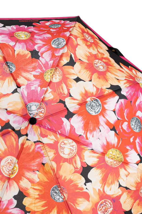 Moschino Paraguas plegable con motivo floral