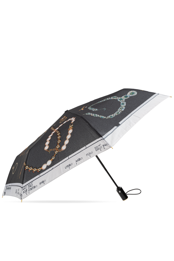 Folding umbrella with colorful print od Moschino