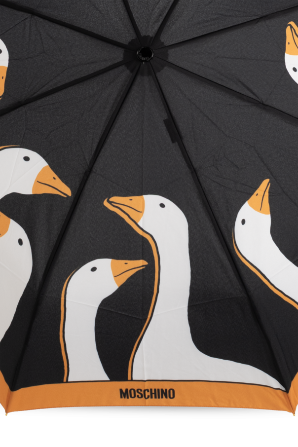 Moschino Paraguas plegable con estampado