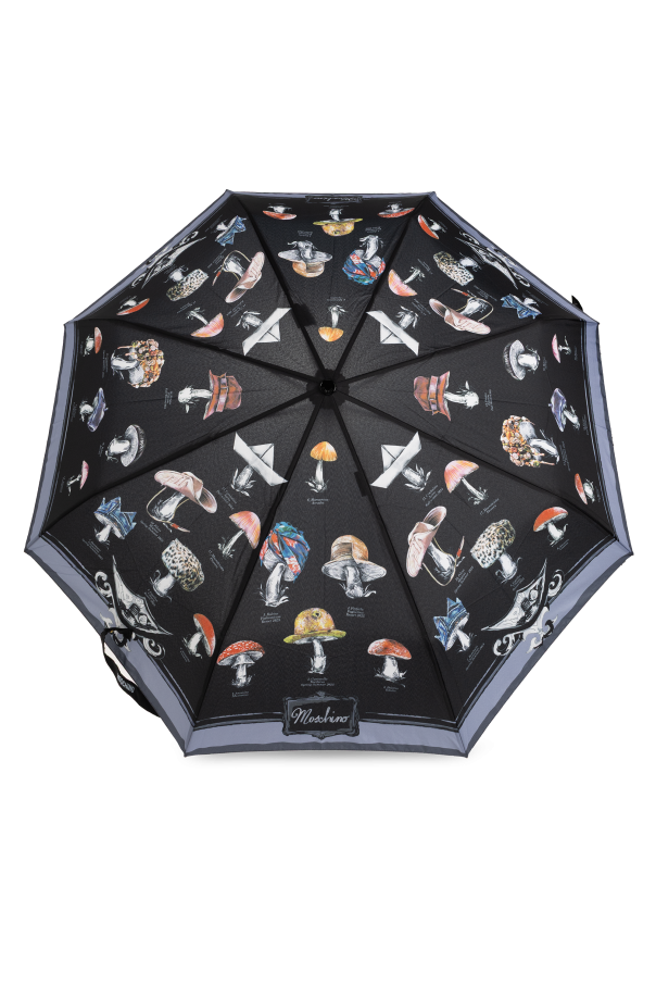 Moschino Paraguas plegable con estampado