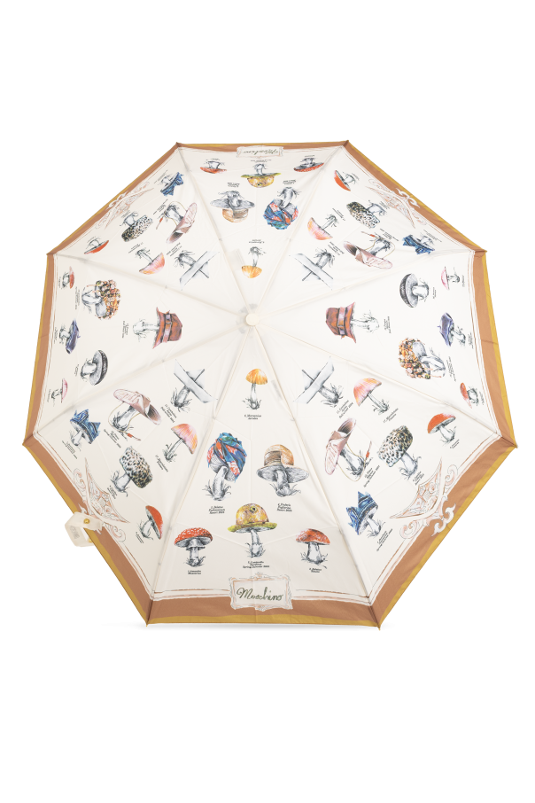 Moschino Paraguas plegable con estampado colorido