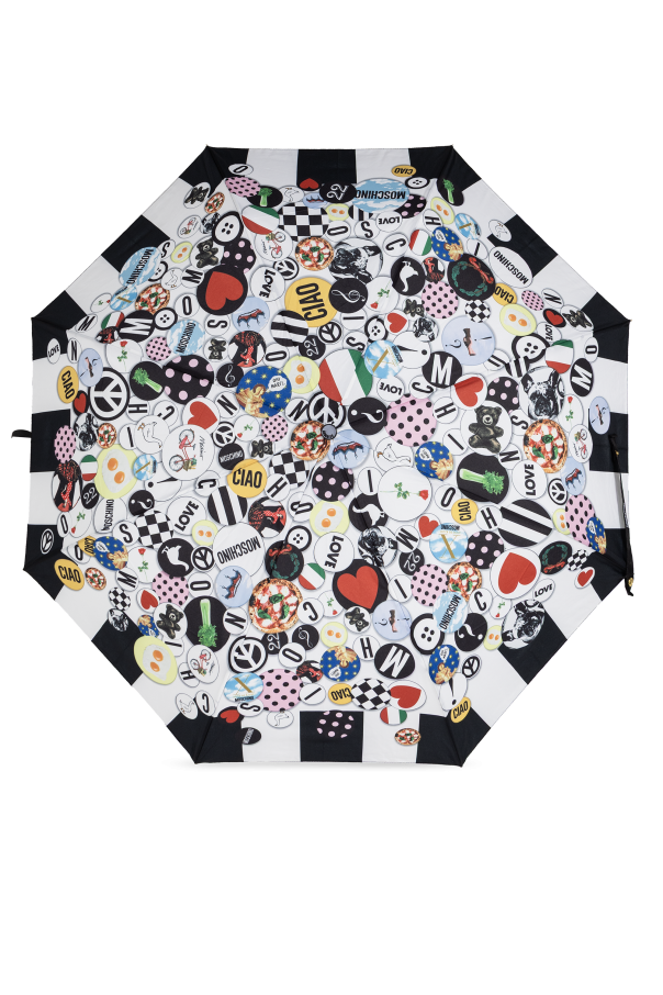 Moschino Zusammenklappbarer Regenschirm