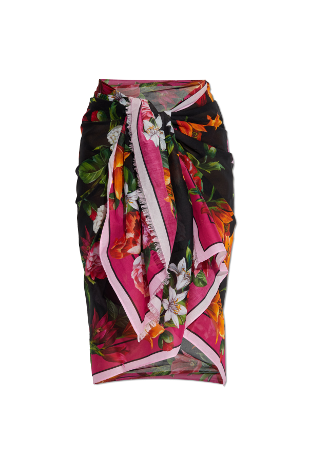 Floral motif pareo od Dolce & Gabbana