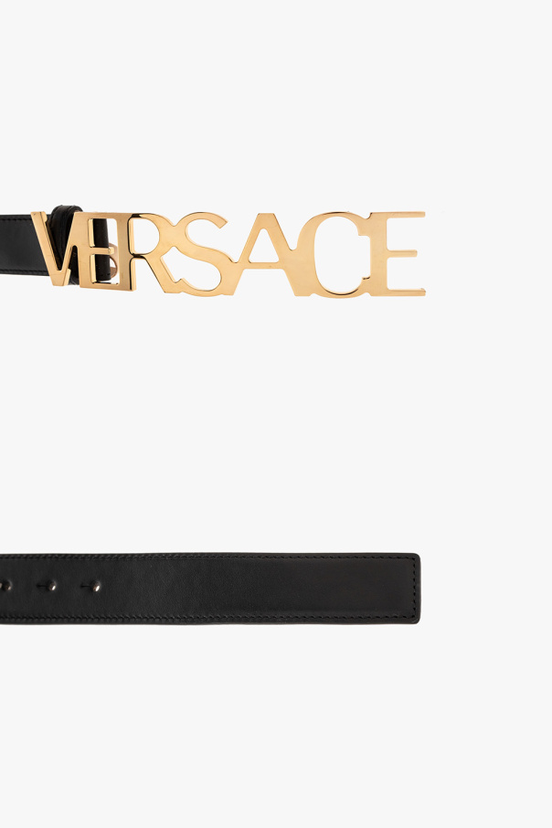 Versace 标志皮革腰带