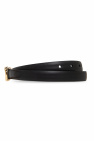 Versace Leather belt with decorative buckle