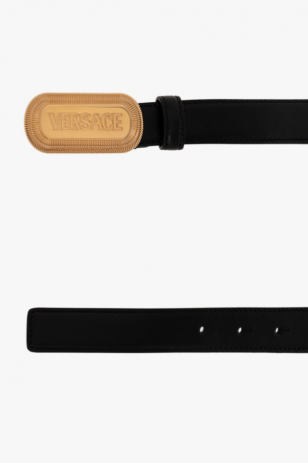 Versace BLACK Belt with logo