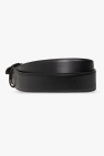 Versace Leather belt with decorative buckle