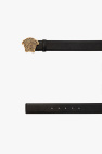 Versace Leather belt with decorative buckle