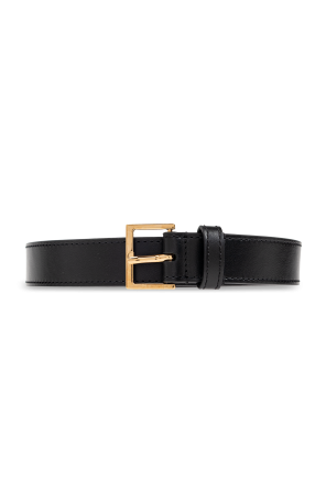 Leather belt.