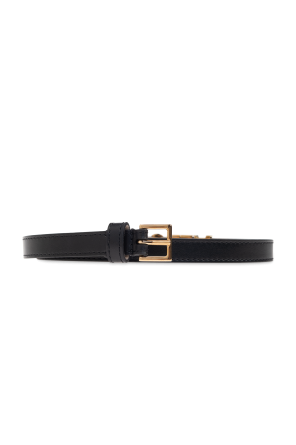 Leather belt.