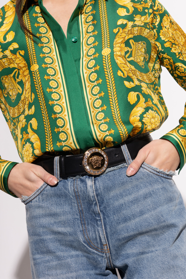 Versace Cinturón de cuero