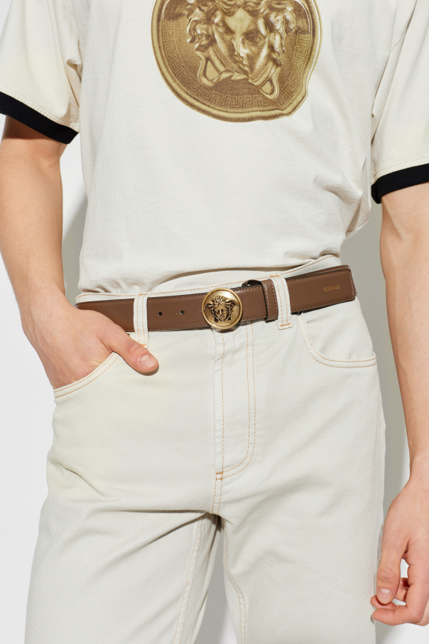 Versace Cinturón de cuero
