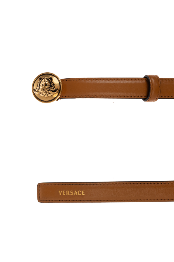Versace Cinto de pele feminino Versace