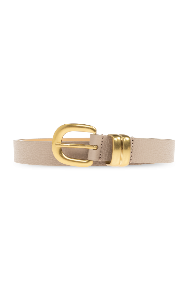 Leather belt 